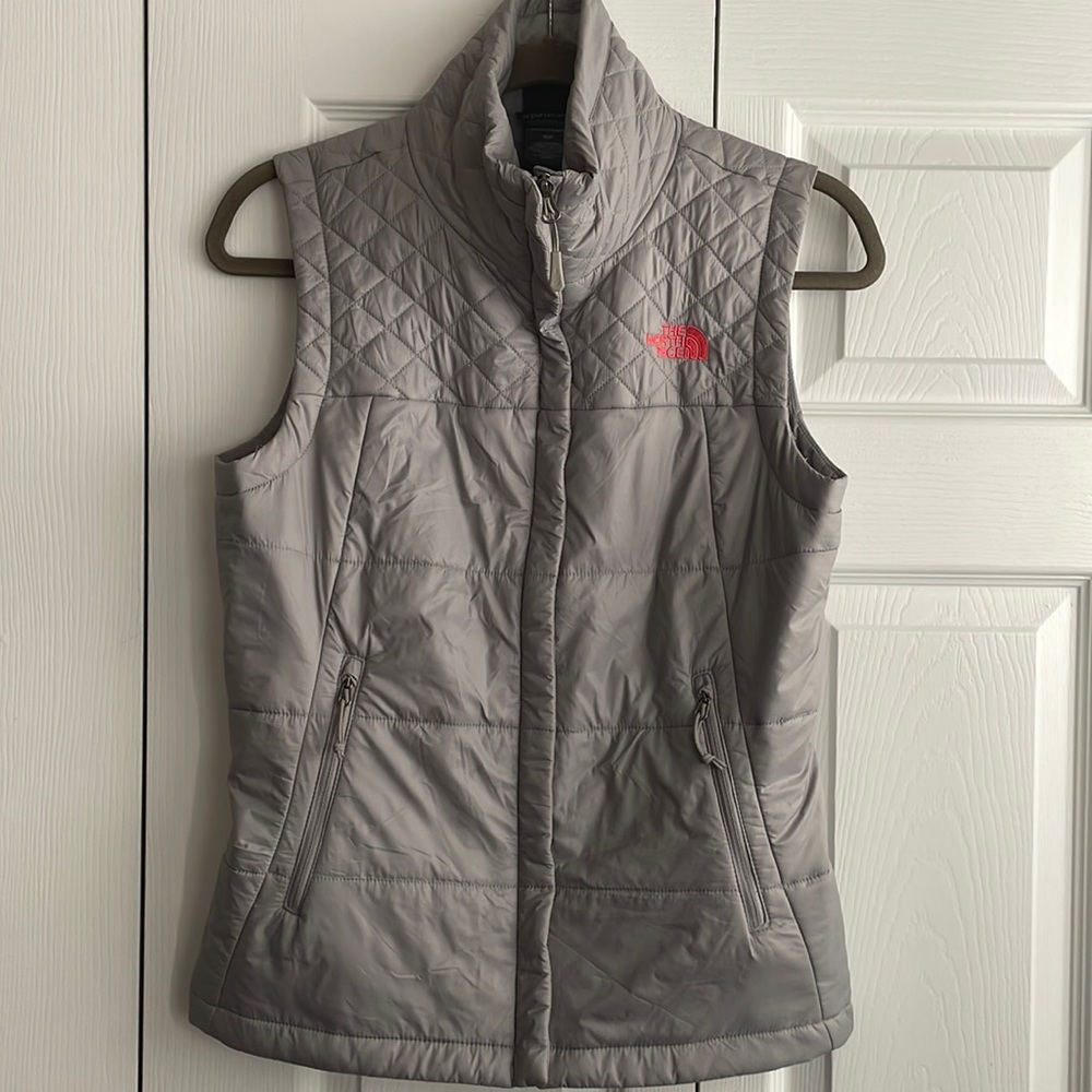 Gray North Face Vest